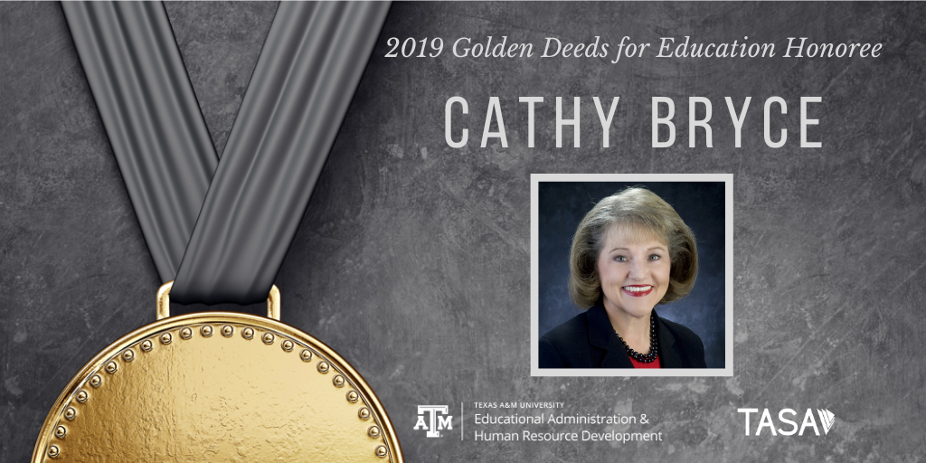 Retired Superintendent Cathy Bryce to Receive Prestigious Golden Deeds for Education Award