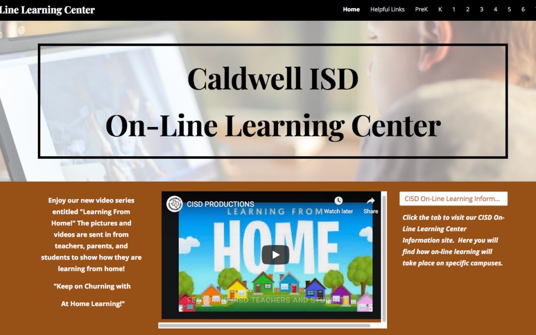 Caldwell ISD’s Online Learning Center