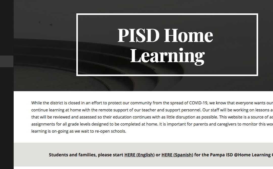 Pampa ISD Websites + Guidance Documents