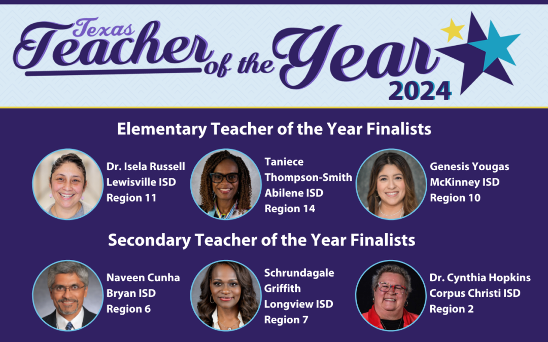 TASA Names Six Finalists for 2024 Texas Teacher of the Year